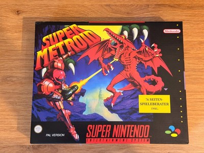 Super Metroid in der Big Box für SNES *Spieleberater + Verpackung Repro*