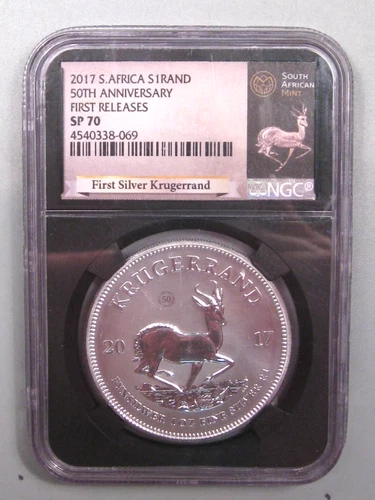 2017 South African Krugerrand NGC SP70 ER 50th Anniv .  #14
