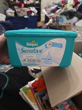 Vintage Pampers Baby Wipes Dispenser Empty Pop Up Plastic Container