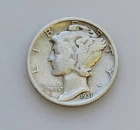 1931-S San Francisco Mint Mercury 90% Silver Dime Very Good Condition
