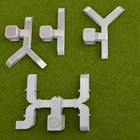 O Scale Roof HVAC Ventilation Set – 4 Sections – Steel‑Look 3D Printed