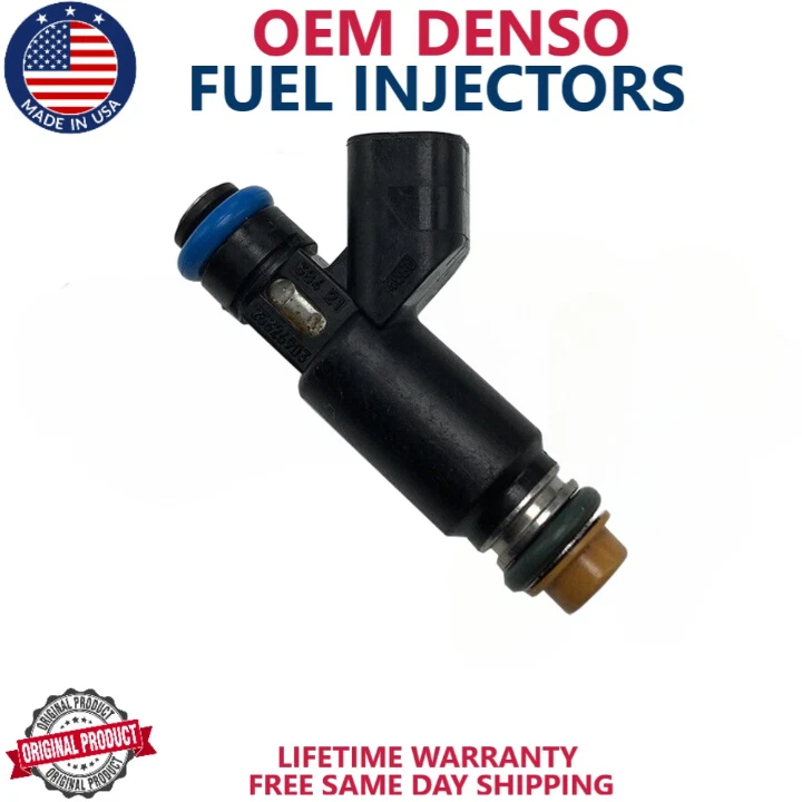 x8 OEM DENSO HP Upgrade Fuel Injectors for 2007 Chevrolet Express 1500 5.3L V8 - Image 2 of 4