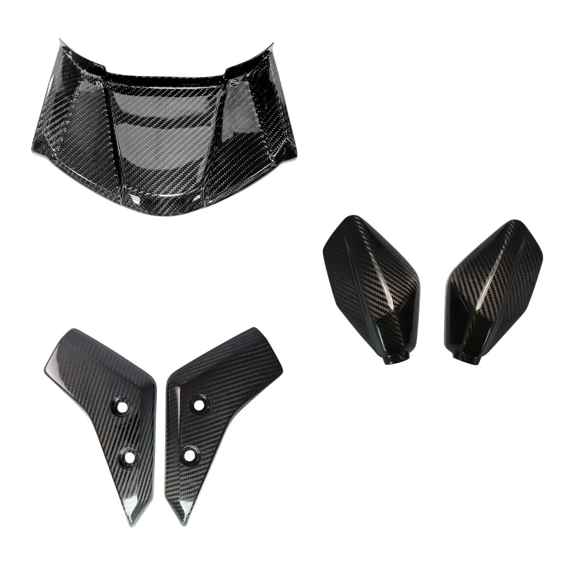 FACO 29025 Pare-Brise Fumée Avec Attaques For Kymco 400 Xciting S 2018-2018