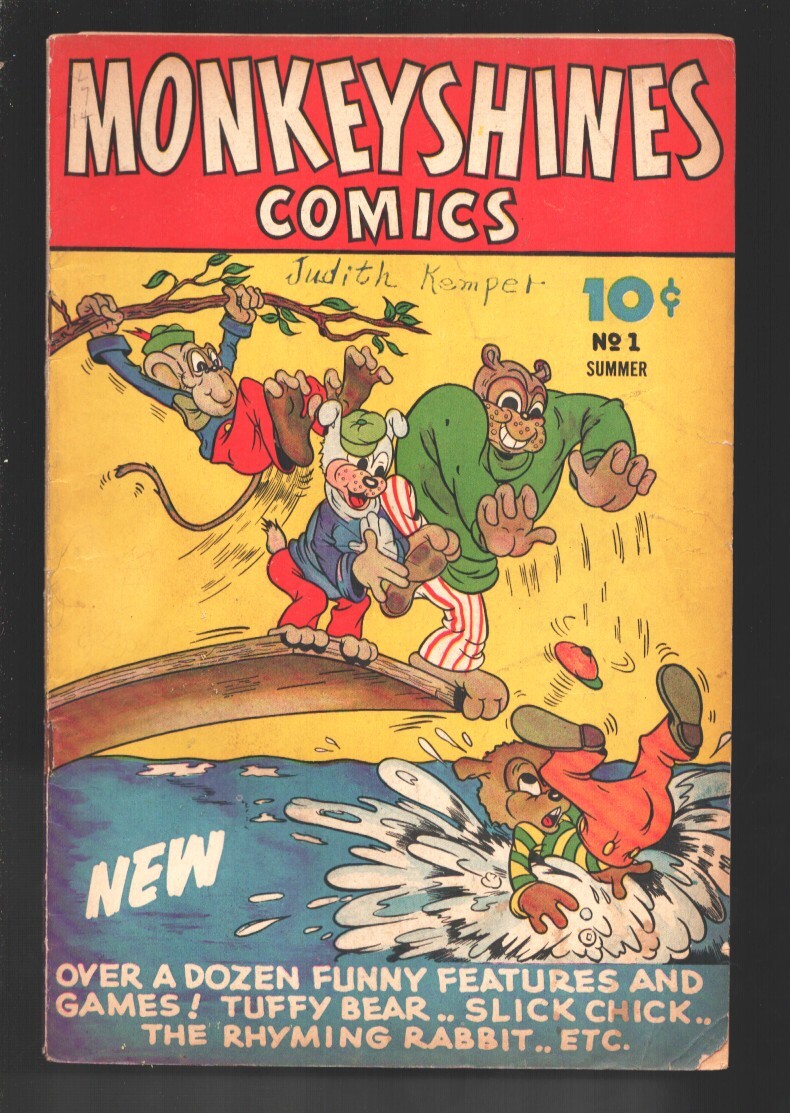 Monkeyshines #1 1944-First issue-Slick Chick-fireworks story-Nutty