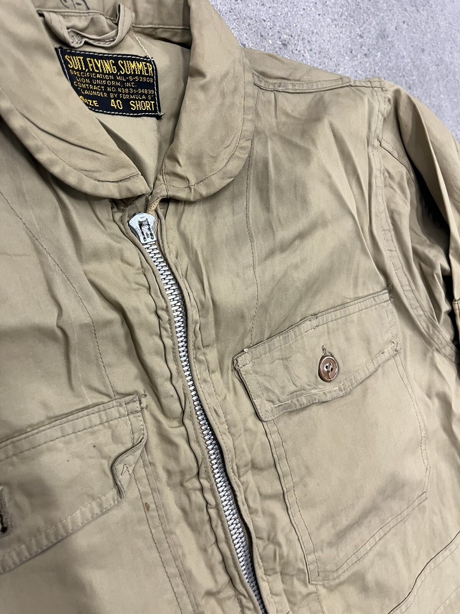 Vintage WWII 40s USAAF USAF Summer Flying Suit 40 Short WW2 AW9