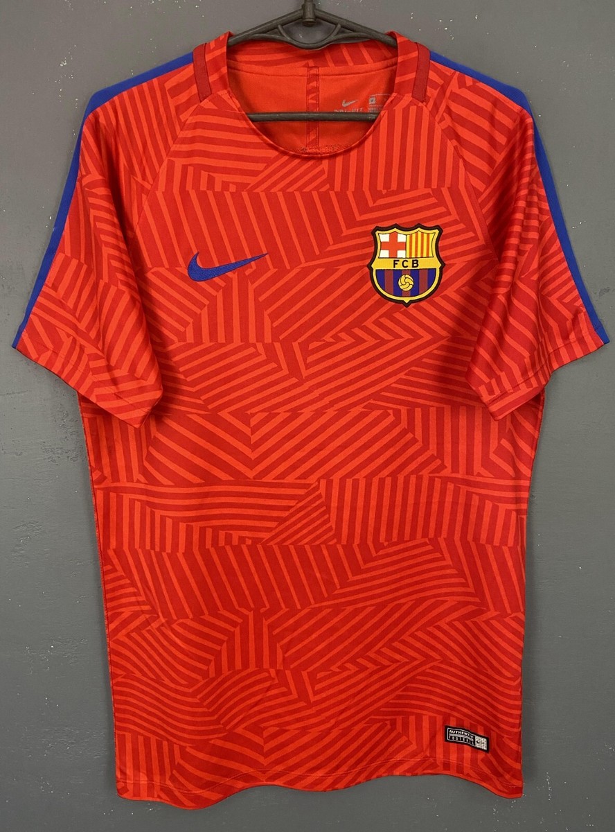 MEN'S NIKE FC BARCELONA 2016/2017 TRAINING FOOTBALL SOCCER SHIRT