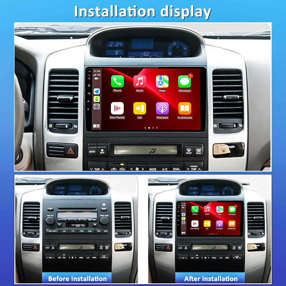 Apple - 【専用】 For Toyota Land Cruiser 2004-2009 9'' Apple Carplay Android