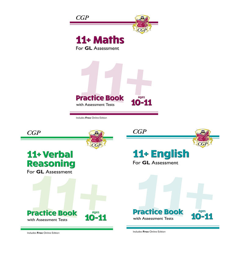 Non-Verbal Reasoning Practice Collection 11+ CEM Maths By CGP Books 3 Books set