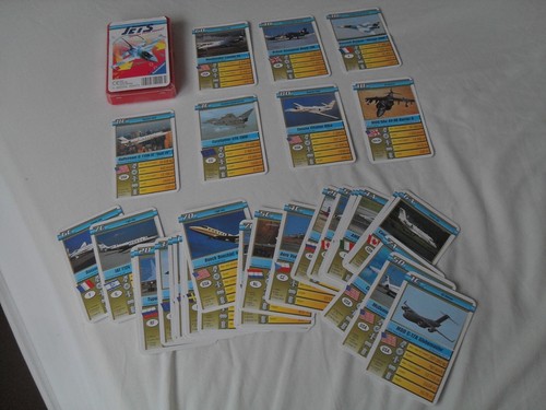 JETS Faster Than Sound - Juego de cartas Top Trumps de RAVENSBURGER (32 cartas y estuche)