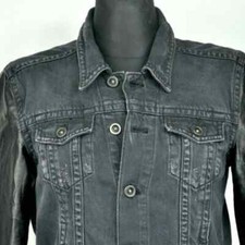H&m Dragon Tattoo Trish Summerville Denim Jacket Women's Size 8