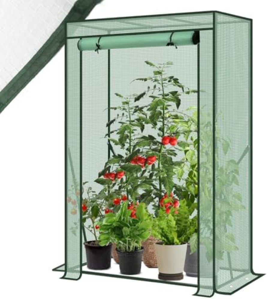 Sekey Serra da Giardino per Piante pomodori Telaio in Acciaio zincato 100x50x150