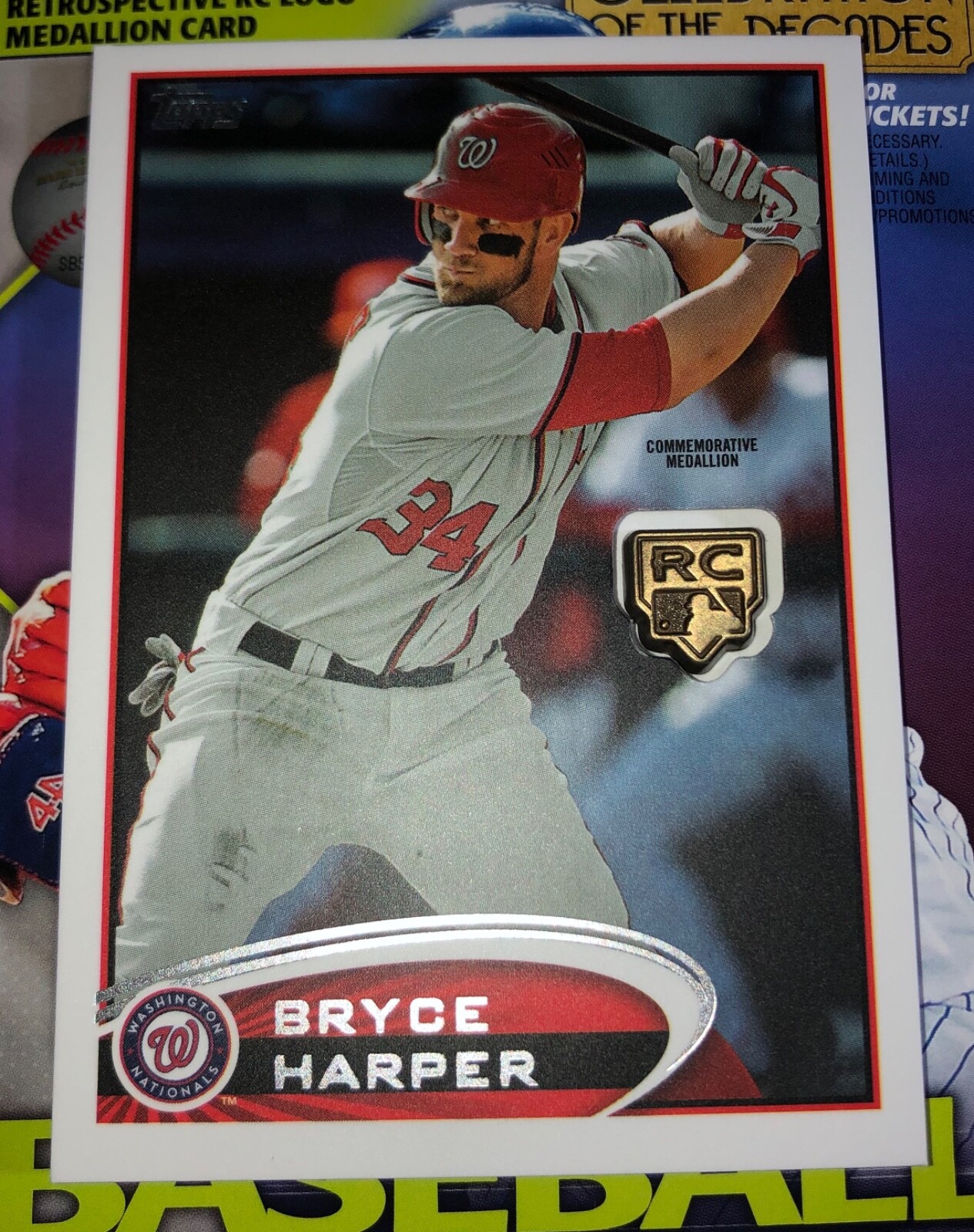 2020 TOPPS BRYCE HARPER ROOKIE RETRO RC LOGO MEDALLION CARD RCR-BH MINT  BEAUTY ! | eBay