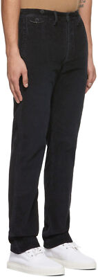 Ralph Lauren Double RL RRL Mens Black Corduroy Officers Chino