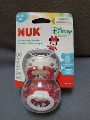Nuk Disney Baby Mickey Minnie Mouse Pacifier Silicone 2 Per Pack 6 18m Binkie Ebay