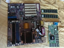 ECS P4S5A2+1.6 Ghz P4 CPU+ 1GB RAM  ATX 478 Motherboard Tested