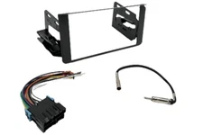 Double ISO DIN Stereo Dash Kit Wire Harness & Antenna Adapter Installation