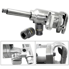 1" Dr. Air Impact Wrench Gun 1900FT-LBS Long Shank Truck Wheels Nut Removal Gun