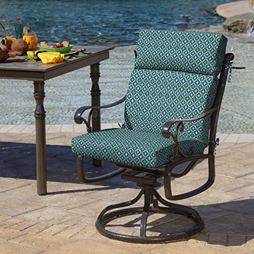 Outdoor Chair Cushion, 21 x 20, RainProof, Alana Tile 21 x 20