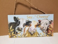 10.25" X 5.25" Say Cheese Cow Picture