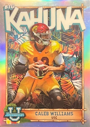 2022 Bowman University Chrome Caleb Williams #TBK-4