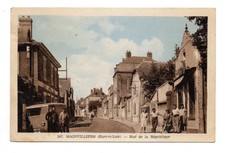 CPSM - 28 - MAINVILLIERS - rue de la république - animée - voyagée en 1952
