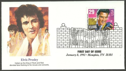 Fundas de primer día de Elvis Presley Fleetwood cinco diferentes - Imagen 5 de 5