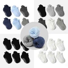 6 Pairs/Lot Winter Cotton Socks Anti-slip Non Skid Ankle Socks Boy Girl 0-7Years