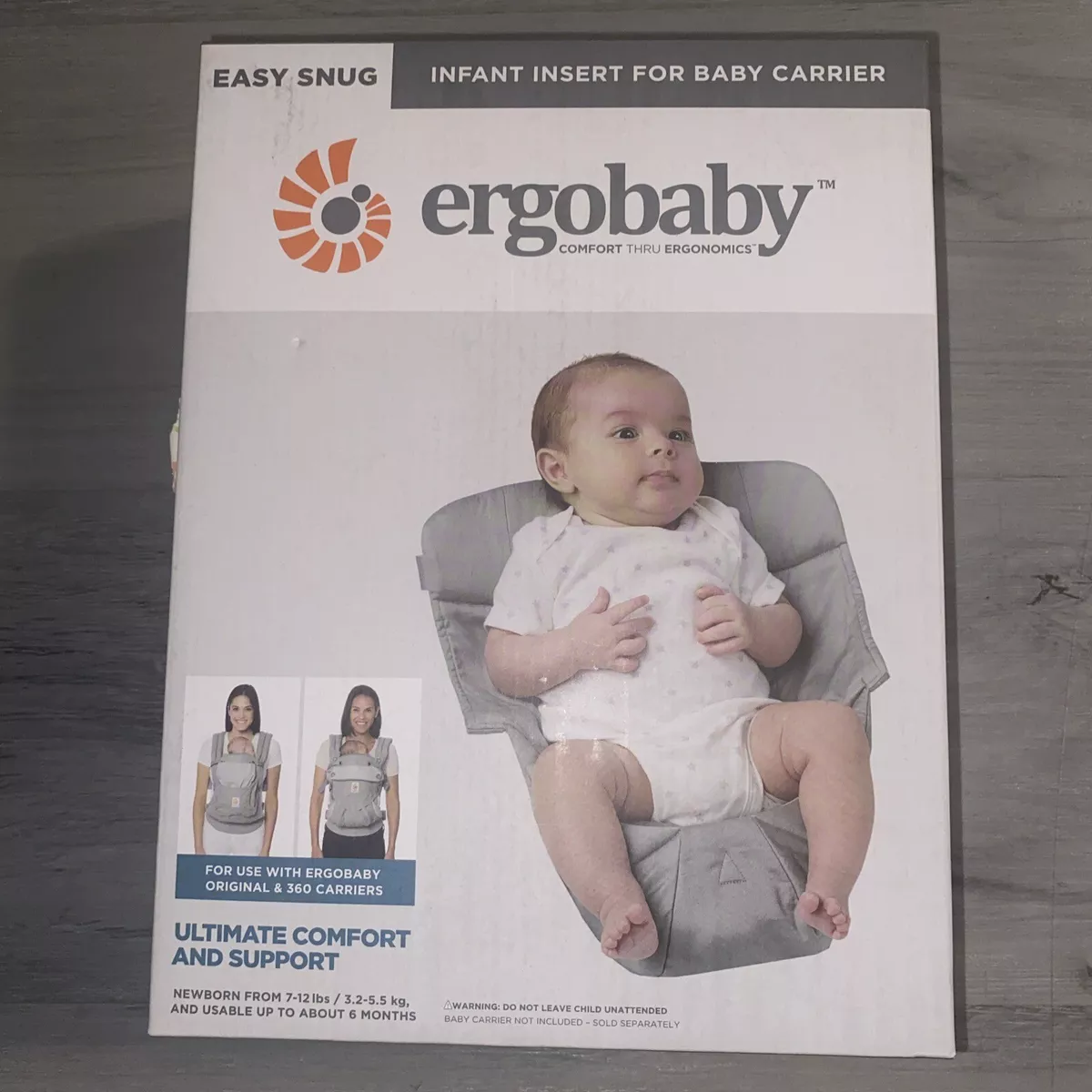 Ergobaby easy snug infant insert sale