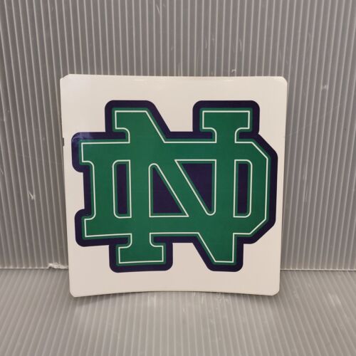 Notre Dame Irish 5" x 5" ND Logo Truck Car Auto Wall Window Decal Green/Blue - Picture 1 of 3