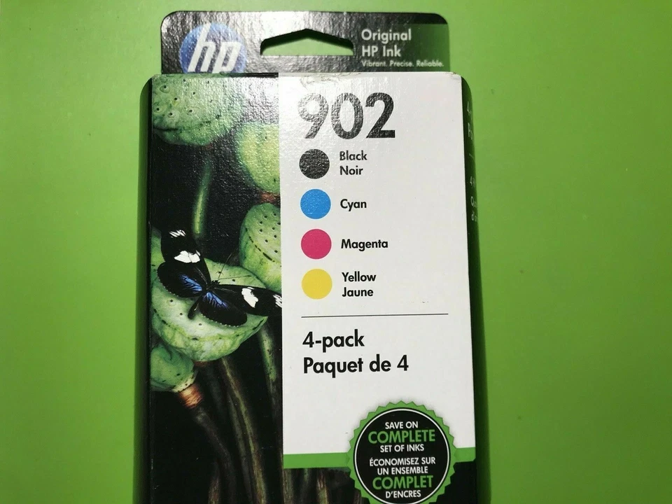 Cartucho de tinta HP 902 genuíno combo-B/C/M/Y para impressora HP 6978-OEM-4PK - Imagem 2 de 4