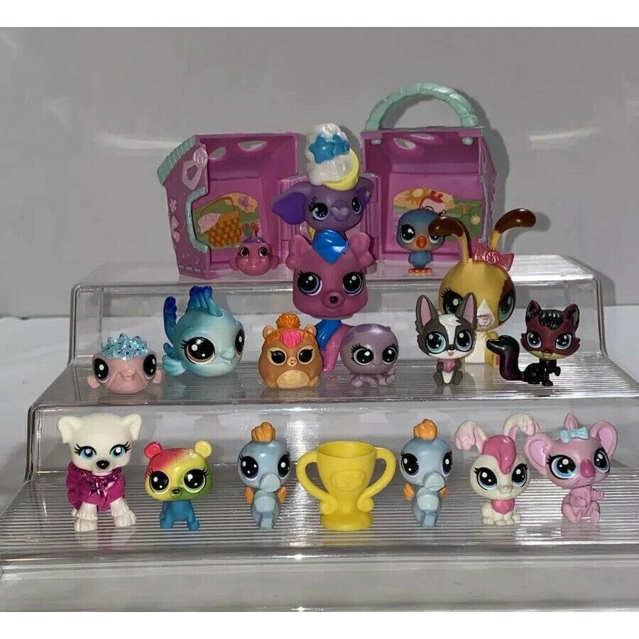 LPS Tiny Littlest Pet Shop Figure And Special Friends 19 Lot eBay