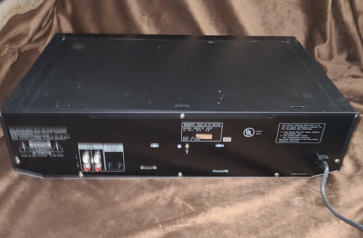 Sony TC-WE435 Dolby Dual Cassette Deck Player Recorder One Sony TC-WE435 Dolby Dual Cassette Deck Player Recorder One
