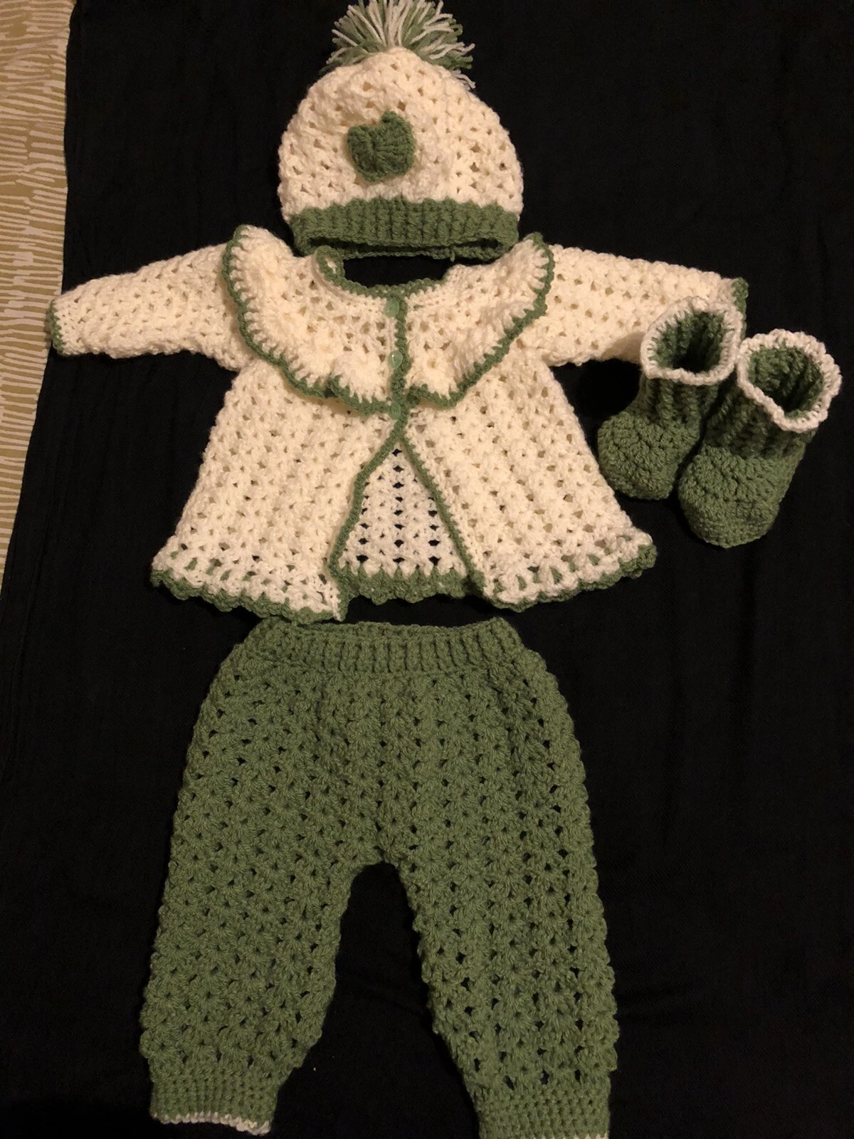 Handmade Crochet Warm & Comfortable 0-6 Months Baby for Clothes