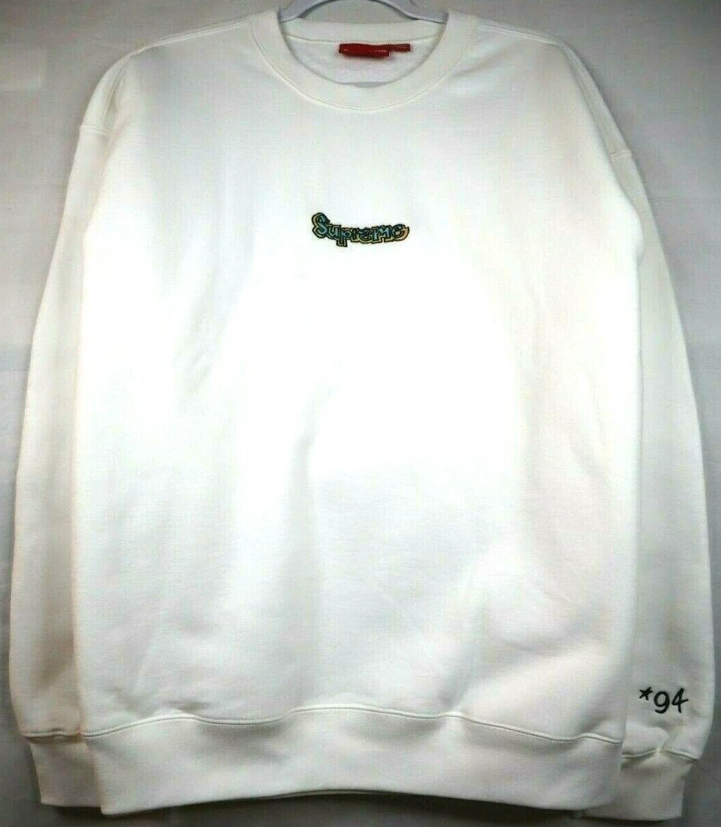 LOGO SUPREME GONZ NEUF pull brodé chemise manches longues taille XL AUTOCOLLANT L/S