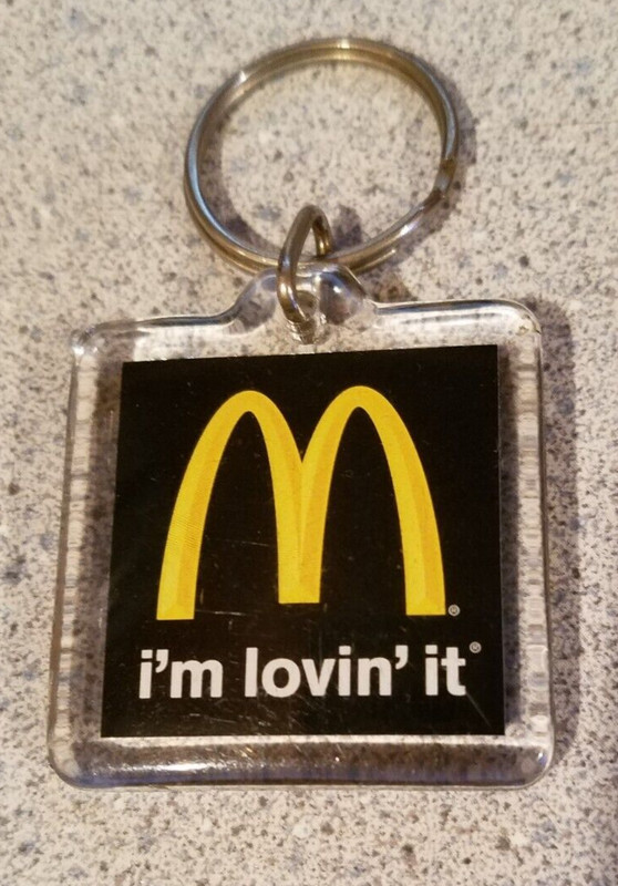 Mcdonalds i'm lovin it' Ring Key Chain