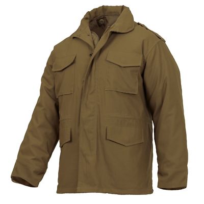 ROTHCO 3896 COYOTE BROWN MENS M65 FIELD JACKET WITH QUILTED LINER