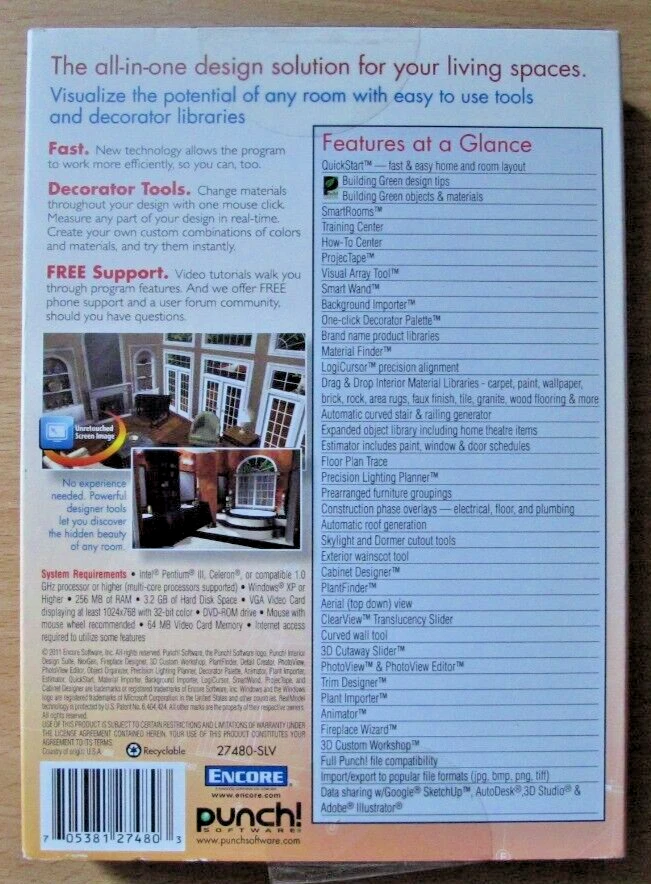 NexGen Interior Design Suite Computer Punch Software Windows 7, 10, Vista, XP - Image 2 of 3
