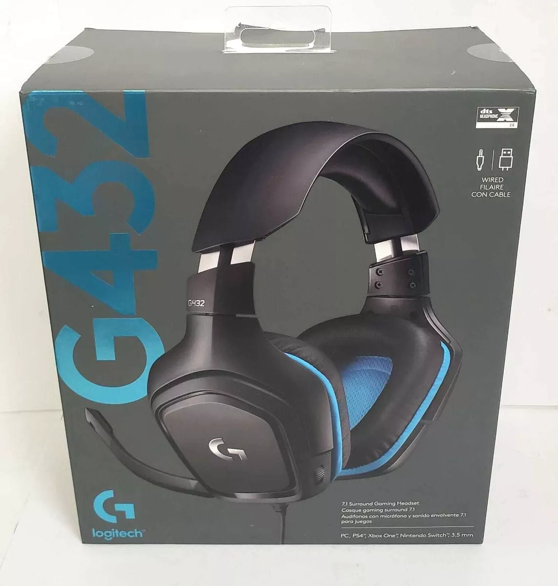 Logitech G432 7.1 Surround Sound Wired USB Gaming Headset 