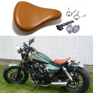 Aged Brown Motorcycle Bobber Chopper Solo Seat Spring For Honda Magna V30 V65 Ebay