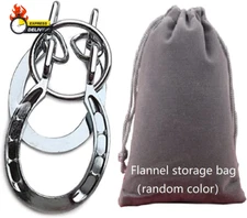 Classical Metal Horseshoe Puzzle Traditional Brain Teaser Puzzles Jigsaw Toy (Si