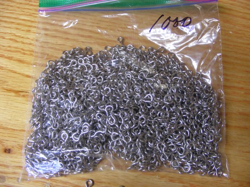 1000 Steel Open Eye Heavy Duty Hook Hangers9/16" for Lure Making, Sinkers, Molds - Picture 2 of 3