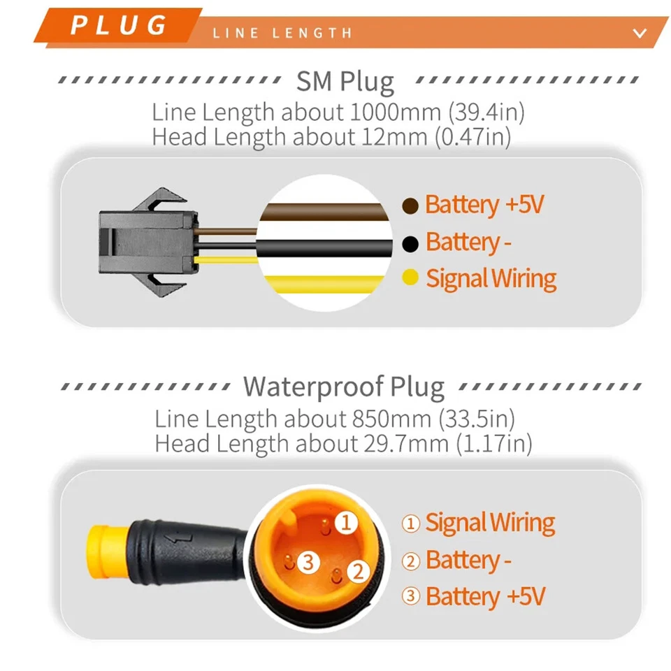 E-Bike PAS Sensor KT-V12L 12 Magnets Pedal Assistant Sensor Dual Hall Sensors - Bild 4 von 4