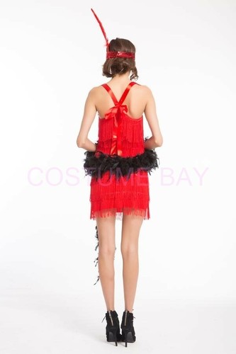1920s Roaring Gatsby Charleston Flapper Gangster Fancy Dress Sequin Costume - Picture 26 of 57