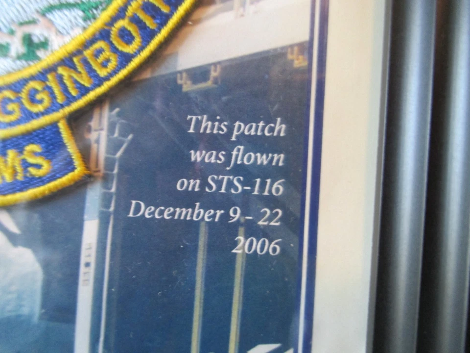 NASA SPACE SHUTTLE STS-116 SPACEHAB/SPACE STATION CERTIFICATE w/FLOWN PATCH-2006 - Image 3 of 4