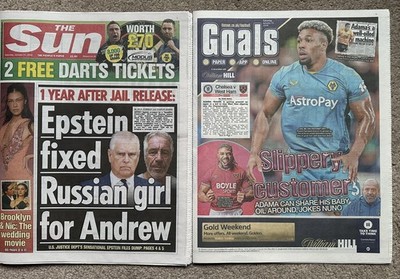 The Sun 31. Januar 2026 31.1.26 Epstein E-Mails & Max Dowman unterzeichnet Arsenal-Deal