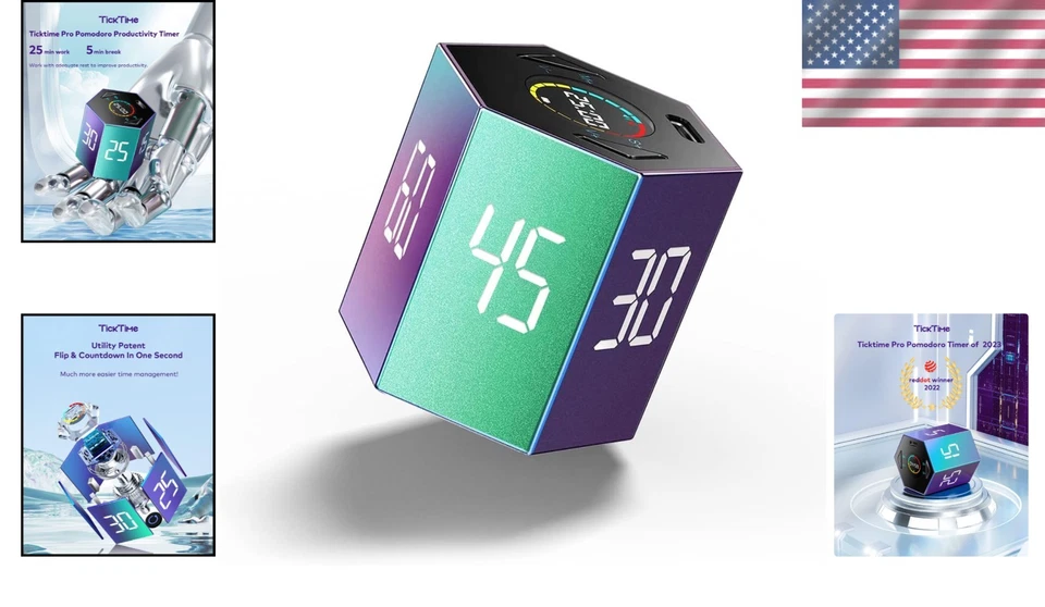 Ticktime Rechargeable Productivity Timer - Magnetic Design - Image 2 of 4