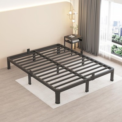 10 Inch King Metal Platform Bed Frame with Round Corner Legs, 3000 LBS Heavy ...
