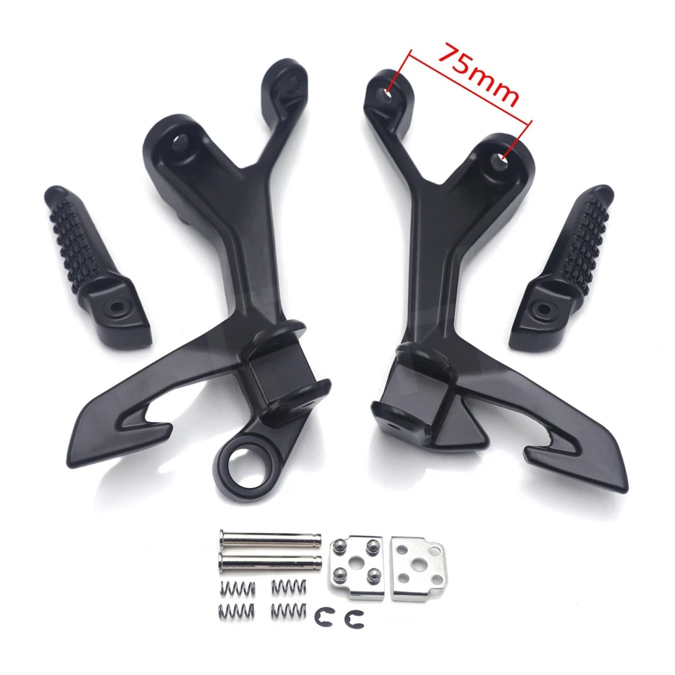 Комплект кронштейнов для крепления задних ножных колышков подходит для Kawasaki Ninja 400 2018-2024 Z400 2019-2024 - Изображение 4 из 4