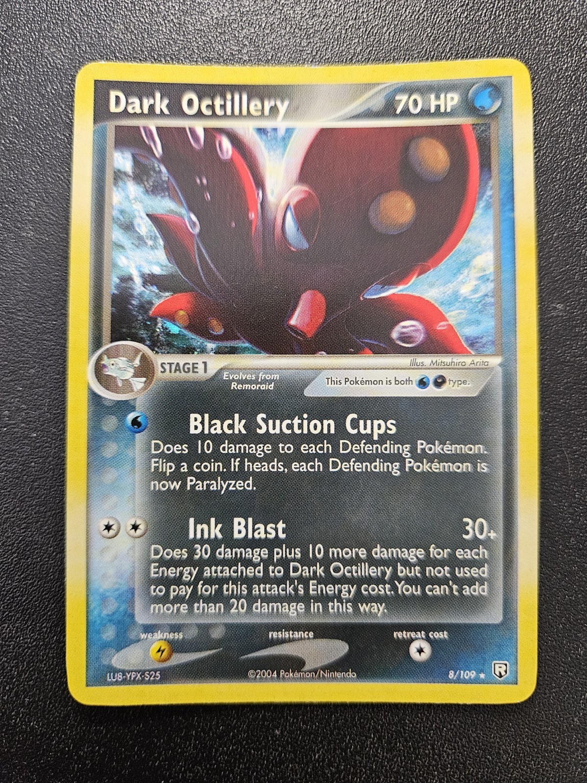 Pokemon Team Rocket Returns Dark Octillery Holo Rare 8/109 EXC-NEAR MINT
