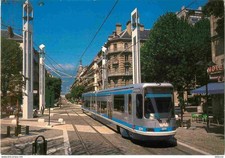 Postkarte - Züge - Straßenbahnen - Grenoble - Avenue Alsace Lorraine und Cours J
